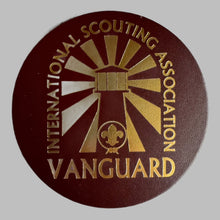 Load image into Gallery viewer, Single Coaster featuring the Vanguard International Scouting Association Logo