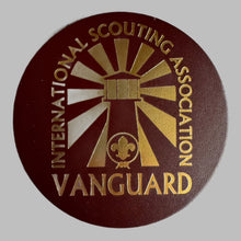 Load image into Gallery viewer, Single Coaster featuring the Vanguard International Scouting Association Logo
